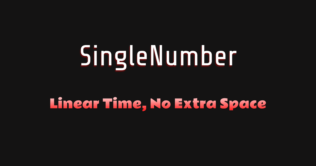 SingleNumber